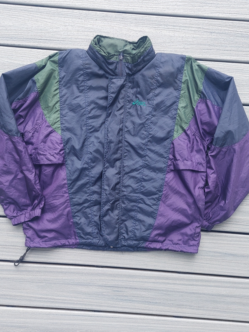 ASICS 90S windbreaker Jacket Men Vintage